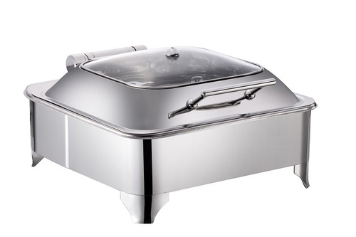 7 ltrs. Square chafing dish with frame stand