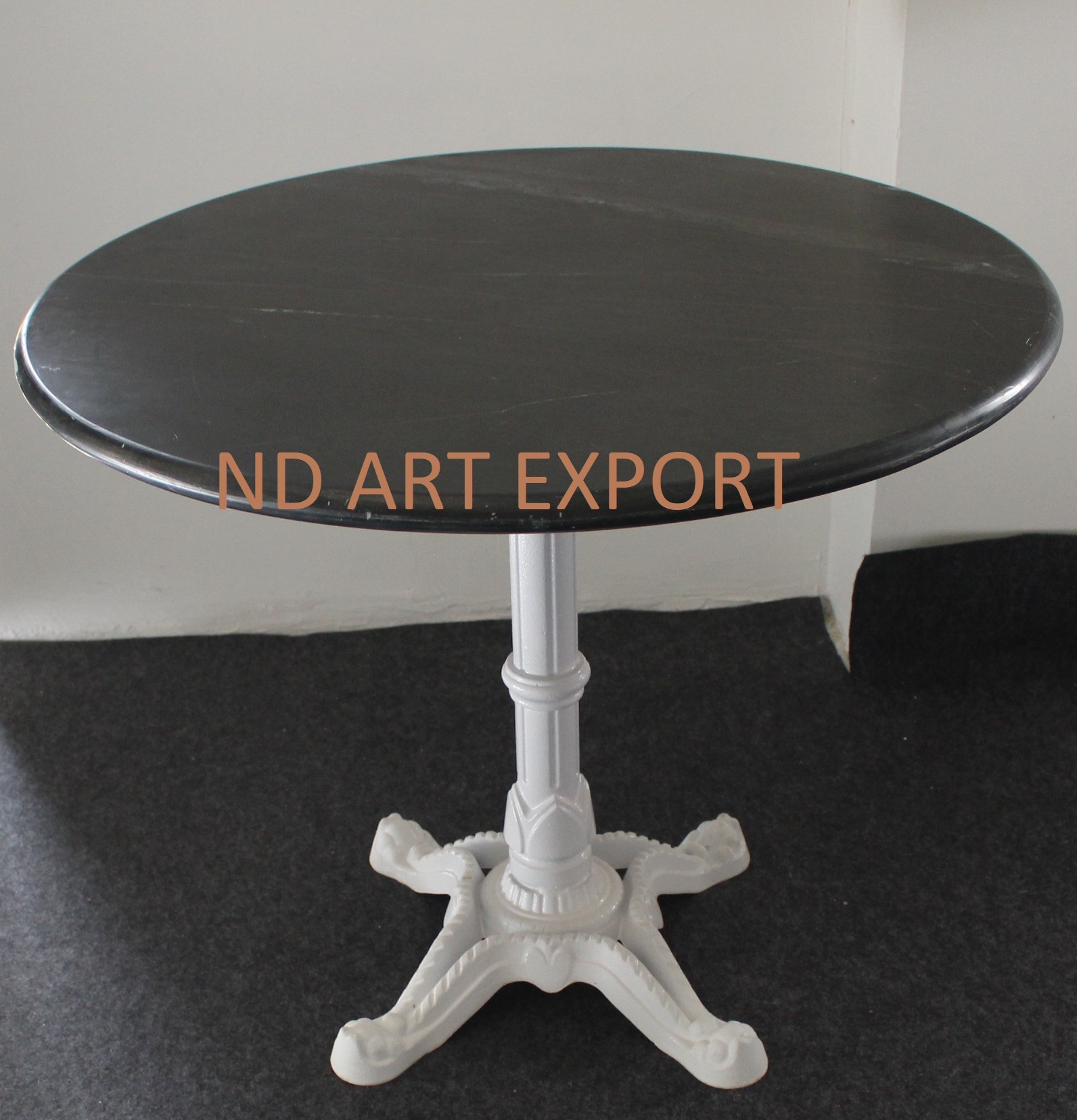 Round Outdoor Marble Garden Dining Table