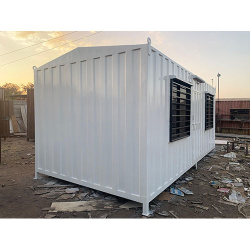 Portable Rectangular Office Cabin - Material: Container