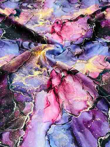 Digital Printed Satin Fabrics  For dresses