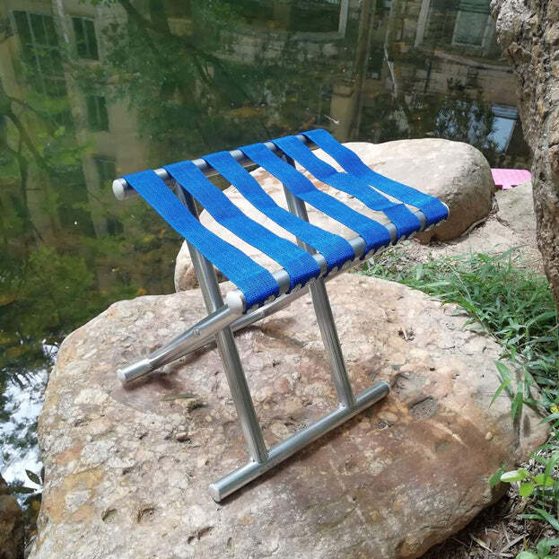 FOLDING BEACH TOOL BEST FOLDING STOOL PORTABLE TRAVEL TRAIN CHAIR OUTDOOR REST SEAT FISHING BEACH PICNIC HIKING BACKPACKING STOOL