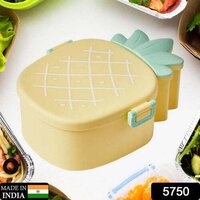 Kids Lunch Box Cute Pineapple Shaped Bento Box With Fork Spoon Snack Candy Container Microwave Portable Office Lunch Box