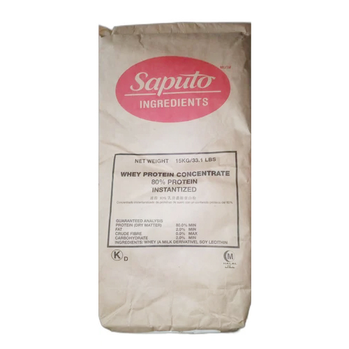 Saputo 80 Whey Protein Concentrate - 80% Protein Content, Easily Digestible Powder, Original Flavor, Ideal for Muscle Recovery and Growth, Store at Room Temperature