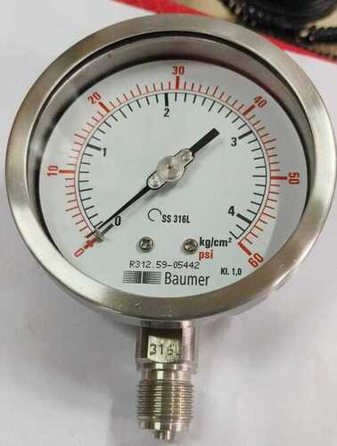 BAUMER MAKE PRESSURE GAUGE AL
