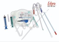 White Disposable Curved Hemodialysis Catheter 11.5fr 16cm  Fast Emergency Access