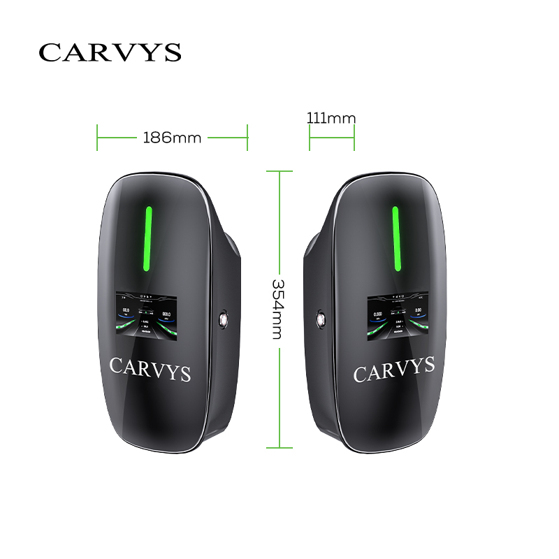 7kw Ac Ev Charger Carbon Series Black - Material: Plastic