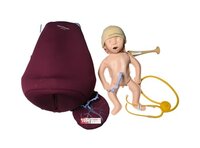 Mama Natalie Birthing Simulator - PVC Model | Realistic Bleeding, Baby Delivery Positioning, Placenta Delivery Features, Fetal Heart Sounds, Cervical Landmark, Urinary Bladder Catheterization