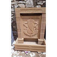 Sand Stone Ganesh Water Fountain - Customised Size, High Quality Stone & Durable Stainless Steel Nozzle | For Indoor & Outdoor Decoration