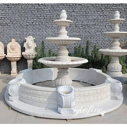 Makrana Marble Water Fountain Indoor And Outdoor Decorative Water Fountain