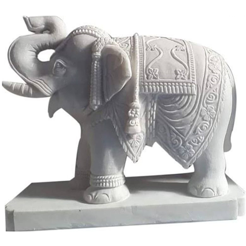 Marble Elephant Statue