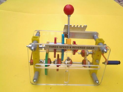 Three Speed and Reverse Gear For Engineering Lab / School Lab Model