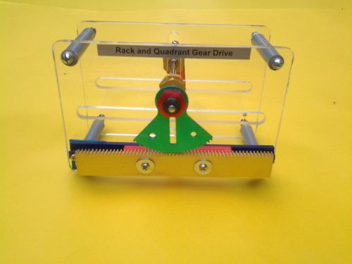 Rack and Quadrant Gear Drive For Engineering Lab / School Lab Model