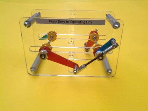 Crank Drive to oscillating Link For Engineering Lab / School Lab Model