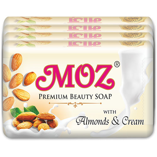 MOZ Bath Soap Almonds and Cream 125 gm