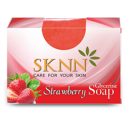 SKNN Glycerine Soap Strawberry 100gm