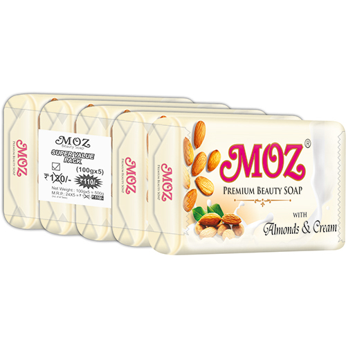 MOZ Bath Soap Almonds and Cream 100 gm