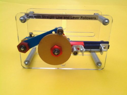 Can with Straight line and Lever followers For Engineering Lab / School Lab Model