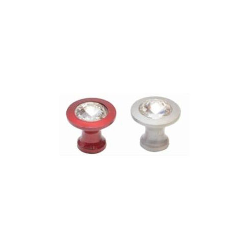 White/Red Plastic Diamond Knob Colour