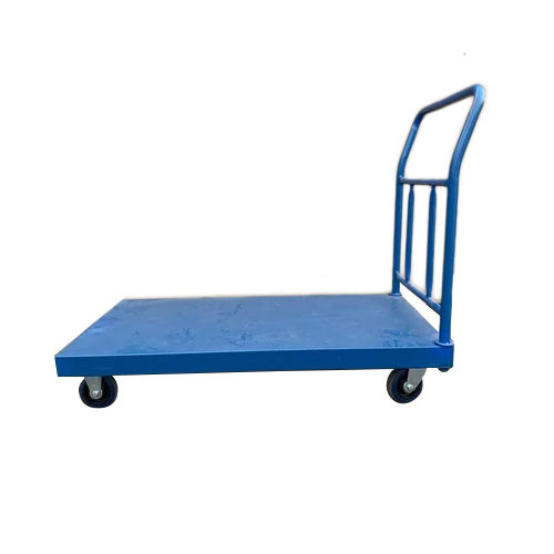 Blue Mild Steel Platform Trolley