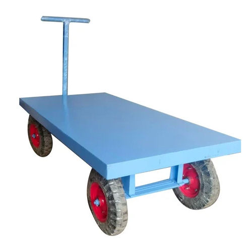 Blue Industrial Mild Steel Platform Trolley