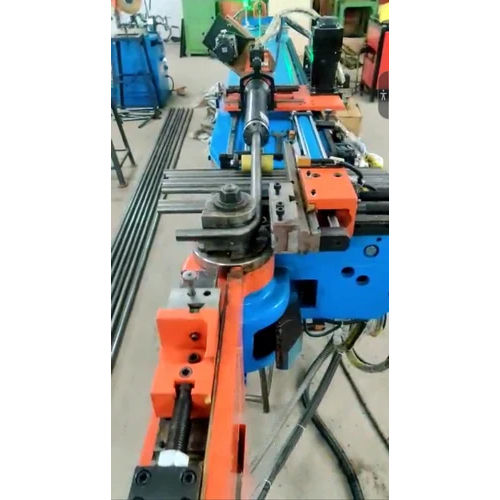 Blue Cnc Hydraulic Pipe Bending Machine