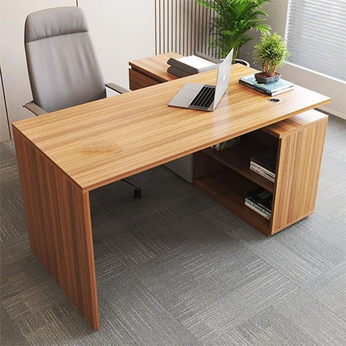 Brown Particle Board Office Desk