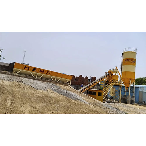 High Efficiency Automatic Pan Mixer Concrete Batching Plant