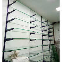 Garment Showroom Display Racks (glass + Wall Rail)