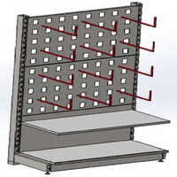 Hanging Rack With Shelf Height: 6 Foot (ft)