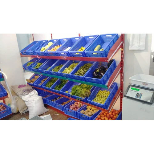 MS Vegetable Display Rack for Supermarket