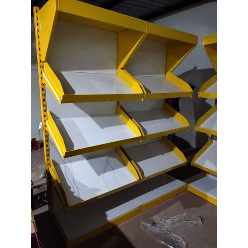 Vegetable & Fruit Display Rack With Cap | Mild Steel Fruit Vegetable Display Racks, For Vegetable