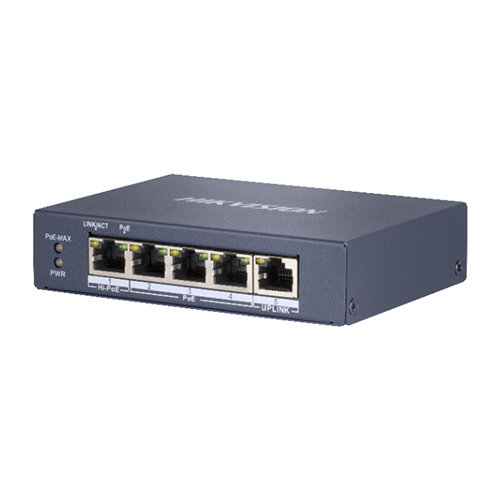 DS-3E0505HP-E 5-Port Gigabit Unmanaged Hi-PoE Switch