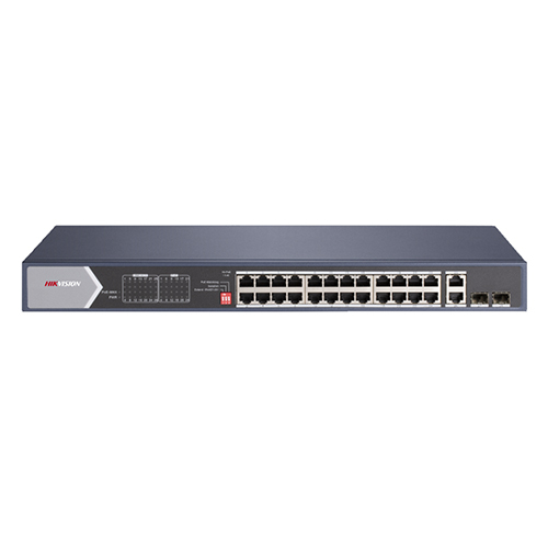 DS-3E0528HP-E 28-Port Gigabit Unmanaged Hi-PoE Switch
