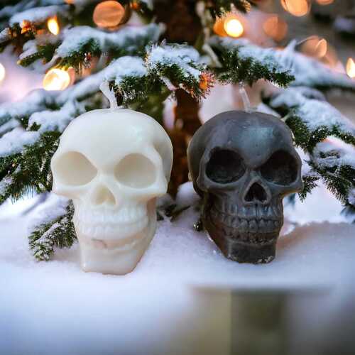 Skull Design Soy Wax Candle