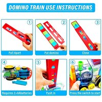 PLAY GAME TRANSPARENT FUNNY TRAIN ENGINE WITH BLOCKS SET 60 BLOCKS TOY WITH MUSIC AND LIGHTS AUTOMATIC BLOCKS TOY TRAIN SET FOR KIDS