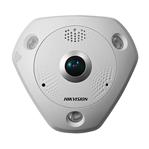 White Ds-2cd63c5g0-ivs 12 Mp Ir Network Fisheye Camera