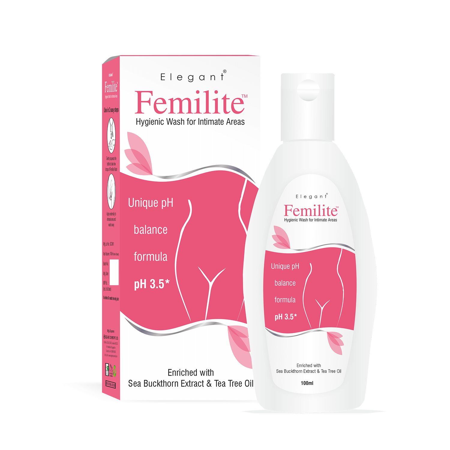 Elegant femilite Hygienic Wash For Intimate Areas