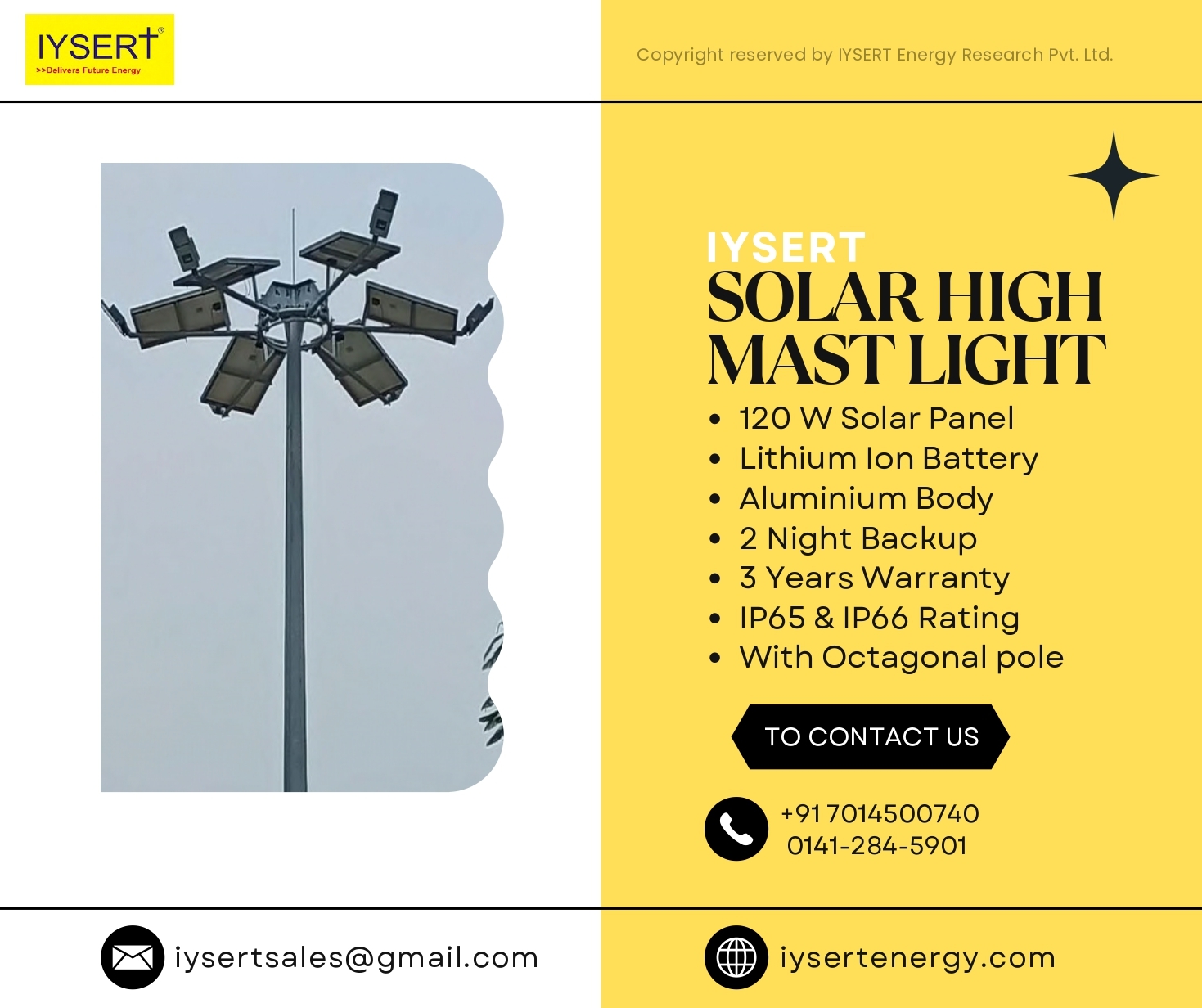 Solar Mast Light