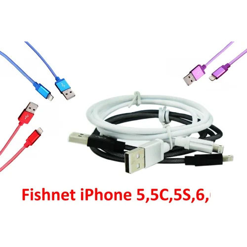 Fishnet iPhone 5 5C 5S 6 Data Cable