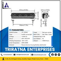 Black Led Overhead Crane Warning And Safety Light