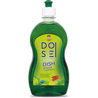 Dose Dishwash Liquid Lime 500 Ml - Liquid Material, 500ml Size | For Commercial And Residential Utensil Cleaning