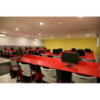 Red Wooden School And College Furniture