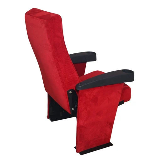 Polished Cinema Red Theater Chair