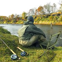 STAINLESS STEEL MULTIPURPOSE LIGHTWEIGHT  PORTABLE FOLDING CAMPING CHAIR FOR GARDEN