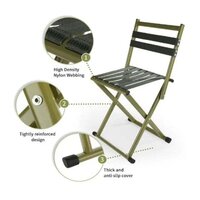 STAINLESS STEEL MULTIPURPOSE LIGHTWEIGHT  PORTABLE FOLDING CAMPING CHAIR FOR GARDEN