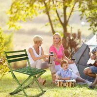 STAINLESS STEEL MULTIPURPOSE LIGHTWEIGHT  PORTABLE FOLDING CAMPING CHAIR FOR GARDEN