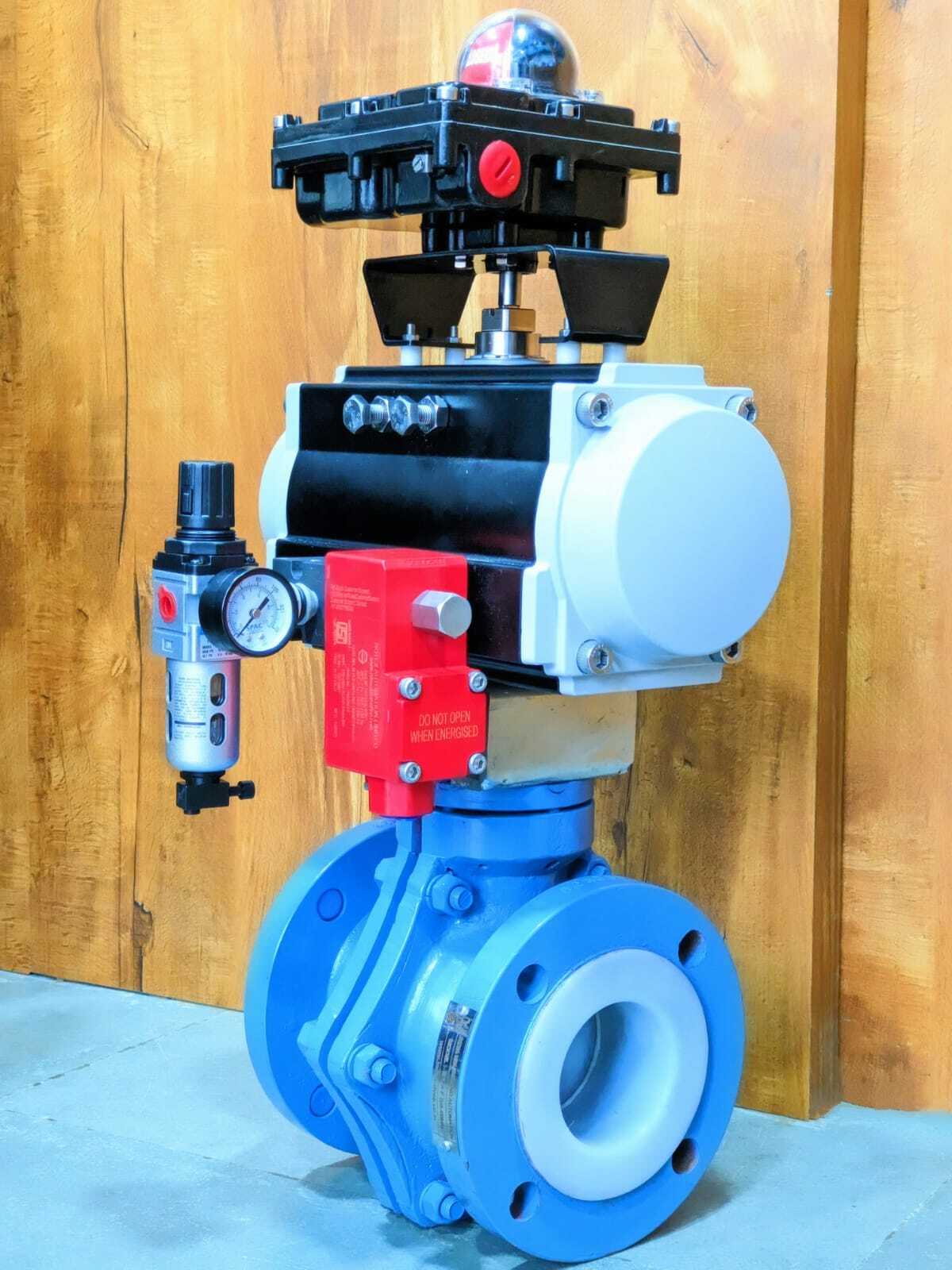 PTFE BALL VALVE WITH ACTUATOR