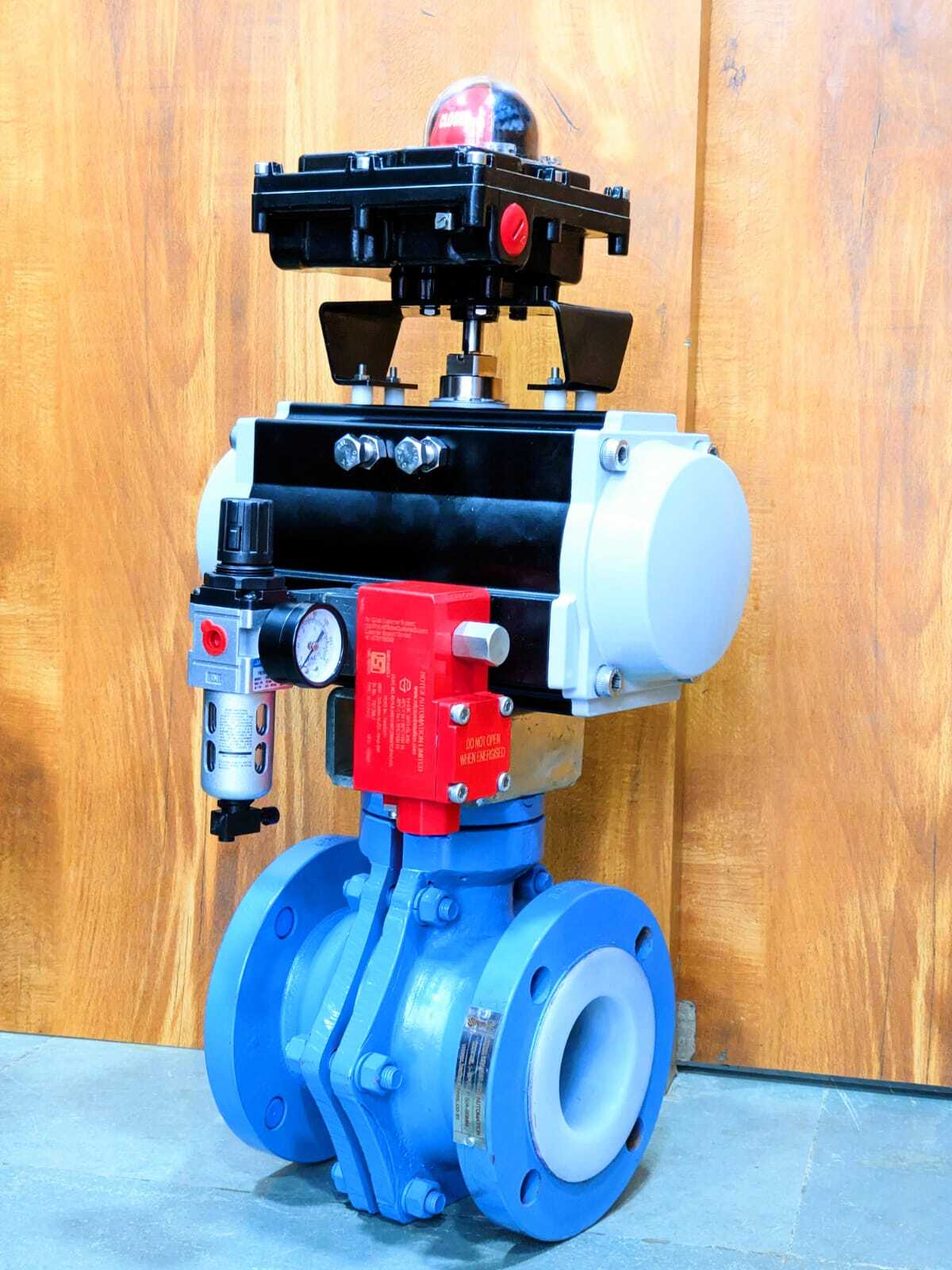 PTFE BALL VALVE WITH ACTUATOR