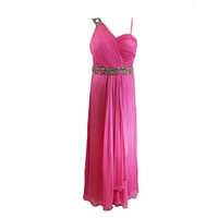 Pink Beaded Gowns - Cotton, Customized Sizes, Various Colors | Intricate Embroidery, Washable, All-season Elegance