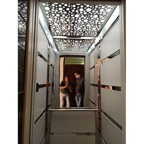 Steel Ms Powder Coated Glass Elevator Cabin